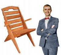 Krzesło Ogrodowe Składane DYDUCH Ogród Taras Wypoczynek Drewniane Premium