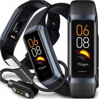 SMARTWATCH SMARTBAND AMOLED ROZMOWY SPORT CIŚNIENIOMIERZ SZKŁO MENU POLSKIE