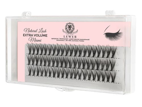 KĘPKI RZĘSY EYELASH Lewer Miami EXTRA VOLUME 10mm GĘSTE NATURALNE JEDWABNE na Arena.pl