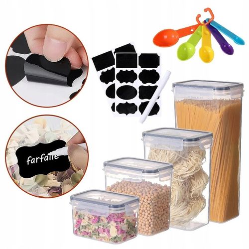 Pojemniki na Żywność zestaw 24 SZT pojemnik 2L 1,4L 0,8L + MIARKI na Arena.pl