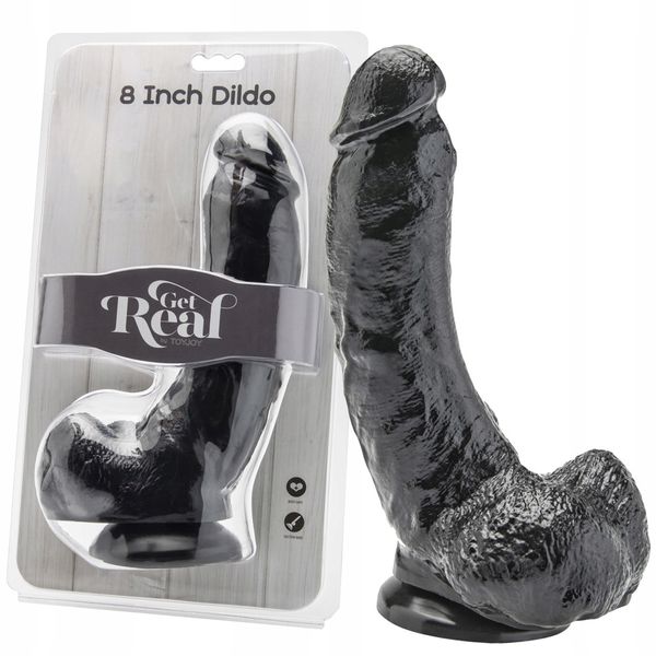 Dildo ToyJoy Get Real 20,5cm czarne zdjęcie 1
