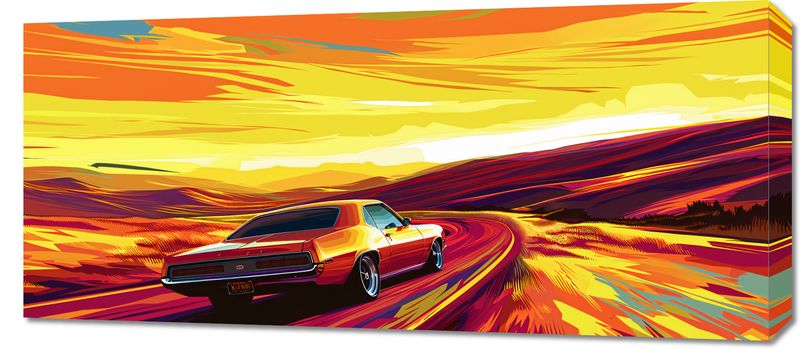 Obraz 90x40cm Pędź Przed Siebie zdjęcie 1