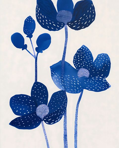 Plakat 40x50cm Nocne Kwiaty zdjęcie 1