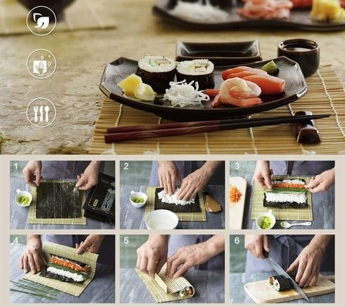 30SZT ZESTAW MASZYNKA DO ROBIENIA SUSHI Z ROLKA MATA PRASKA NÓŻ DO na Arena.pl