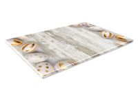 SZKLANA DESKA KUCHENNA 40x30 551b Złote pisanki