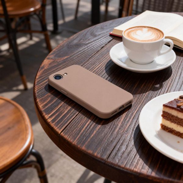 tech-protect silicone magsafe iphone 16e / 17e chocolate brown zdjęcie 6