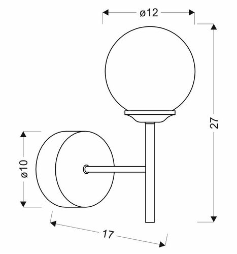 Best 2 kinkiet 1x40W E14 chrom na Arena.pl