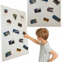 Duża biała tablica magnetyczna na magnesy z wakacji do powieszenia