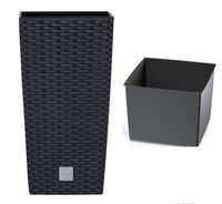 Doniczka RATO wysoka DRTS300 z wkładem | Antracyt