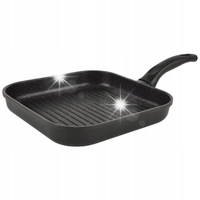 Patelnia grillowa granitowa kwadratowa GRANDE 26x26 cm ORION