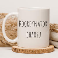 CHAMSKI KUBEK BEZ CENZURY | ŚMIESZNY PREZENT | DO PRACY BIURA DOMU | 330 ml