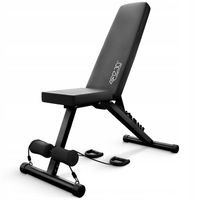 ŁAWKA TRENINGOWA REGULOWANA DO ĆWICZEŃ SKŁADANA ŁAWECZKA PROSTA SKOŚNA