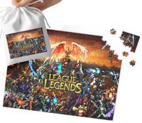 PUZZLE - League of Legends WZORY Z BAJEK I GIER DLA DZIECI 120el + WORECZEK