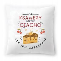 Poduszka Dla Ksawerego Na Urodziny Ze Zdjęciem Na Prezent Biała 40X40 Cm