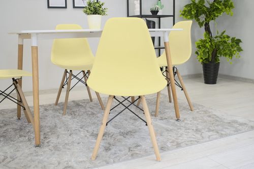 Krzesło OSAKA kremowe / nogi naturalne x 2 na Arena.pl