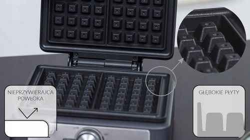 Gofrownica MPM MGO-41/C 1600 W czarny na Arena.pl