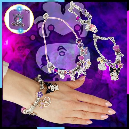 ZESTAW DO ROBIENIA BRANSOLETEK NASZYJNIKÓW Do Biżuterii Dla Dzieci Kuromi na Arena.pl