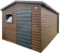 Schowek - domek ogrodowy 2,7x3,5m - drzwi - okno drewnopodobny rynny TS1125