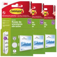 Command rzepy do wieszania obrazów bez wiercenia do 5 kg zestaw