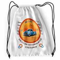 Plecak Urodziny 80 80Te Sportowy Szkolny Worek Z Nadrukiem Ze Zdjęciem