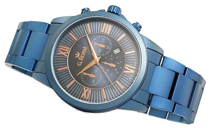 zegarek męski g.rossi 6846b-6f3 + box zdjęcie 2