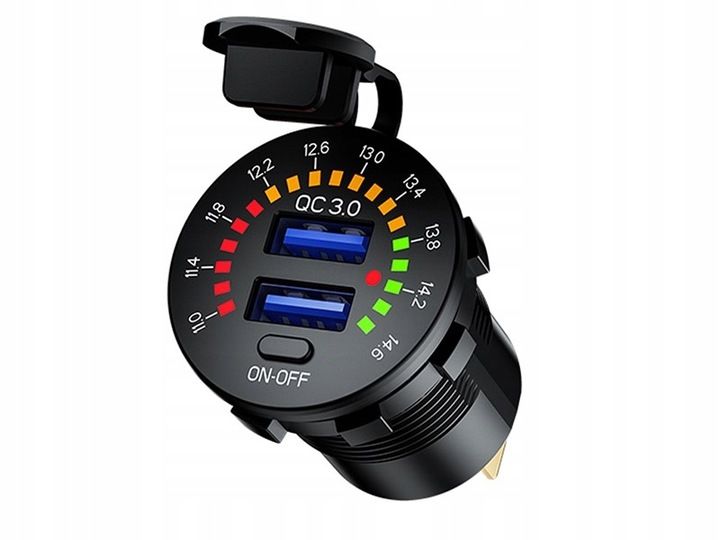 ŁADOWARKA DO ZABUDOWY USB QC3.0 zdjęcie 1