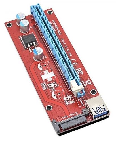 ADAPTER RISER USB3.0 PCI-E PCI 1x-16x SATA 007S na Arena.pl