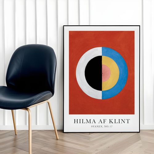 Plakat hilma af klint plakaty geometryczne 50x70 cm w czarnej ramie na Arena.pl
