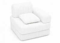 Modułowa sofa fotel pokój dziecięcy 120x60 BELLA biały