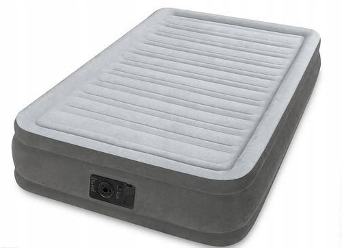Materac dmuchany Air Bed Comfort-Plush Twin zestaw z pompką Intex 67766 na Arena.pl
