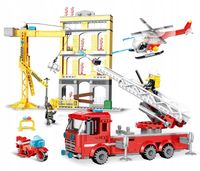 Klocki Cogo Straż Pożarna Pożar na Budowie 613 el