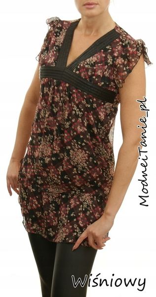 Zwiewna kobieca kwiecista tunika 1047#U zdjęcie 3