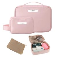 KOSMETYCZKA DAMSKA DLA DZIEWCZYNKI DUŻA PODRÓŻNA zestaw 2szt DUŻA I