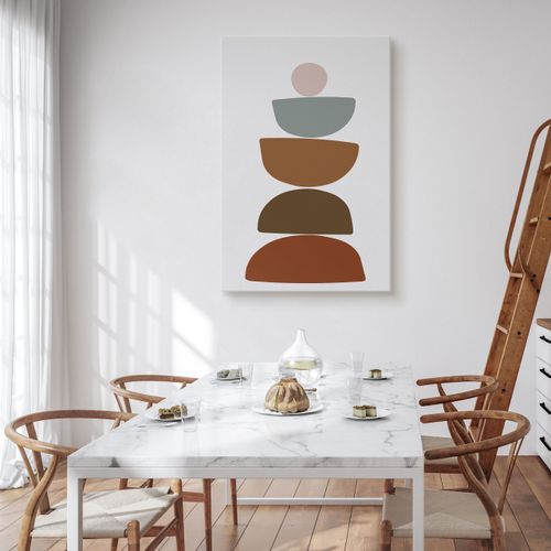 Obraz Na Płotnie Do Salonu Azteckie Skały Styl Boho Minimalizm 70cm x 100cm na Arena.pl