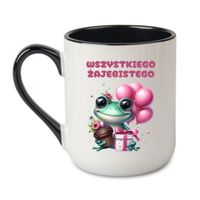 KUBEK „WSZYSTKIEGO ŻAJEBISTEGO” Wzór - Elegant Coffee Czarny 330 ml