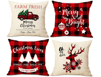 4x Poszewka świąteczna na poduszkę Jasiek 45x45cm