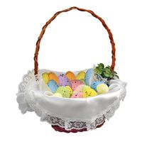 Serwetka ozdobna do wyłożenia koszyczka wielkanocnego biała