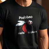 Śmieszna koszulka dla faceta - Podobno nieźle bzykam XS