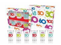 Szkło - Urodzinowe Literki 50 Zestaw 6 Kieliszków 35 Ml