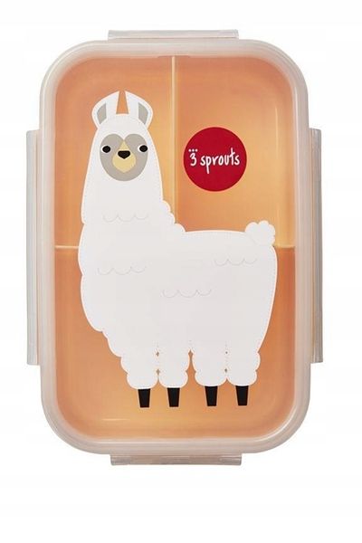 3 Sprouts Lunchbox Bento Lama Peach zdjęcie 2