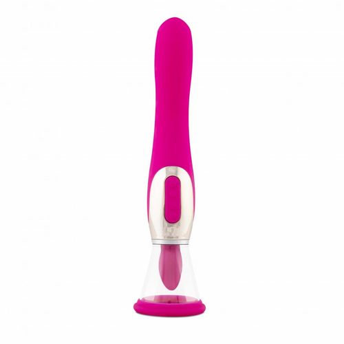pleasure pump with g-spot vibrator - pink na Arena.pl