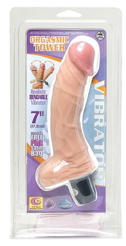 gruby wibrator penis dildo z dużymi jądrami 17cm na Arena.pl