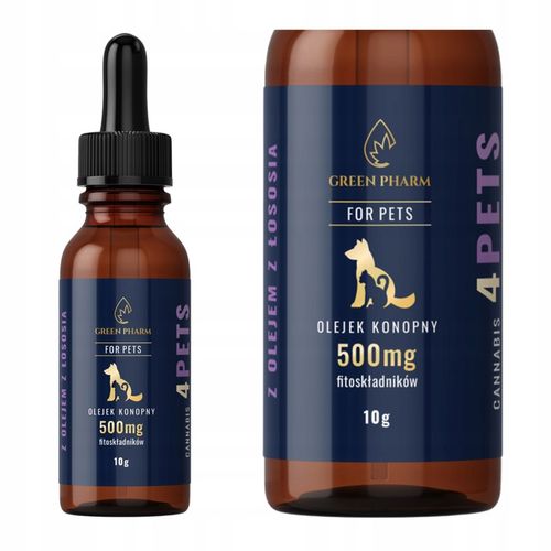 Olejek CBD 5% | Dla Psa | Dla Kota 500mg 11ml | Weterynaryjny | BEZ THC na Arena.pl