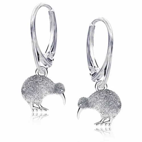 Ptaszek kiwi srebrny komplet ankier skręcany duże ogniwa srebro 925 na Arena.pl