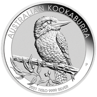 Kookaburra 1000 gramów Srebra 2021