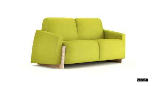 Sofa Bao 160 cm zielona D2 na Arena.pl