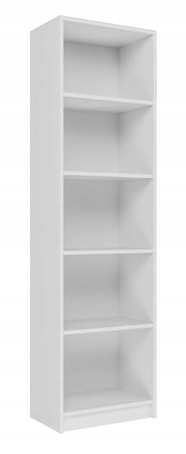 REGAŁ R50 SZAFKA 50CM 5 PÓŁEK KSIĄŻKI SEGREGATORY BIURO BIAŁY na Arena.pl