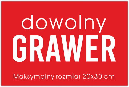 Grawerowana tabliczka GRAWER z dowolnym tekstem na Arena.pl