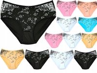 Majtki Bambusowe Figi Damskie pełne XL/XXL 12szt