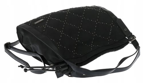 Torebka Damska Listonoszka Shopper Duża Torba na Ramię Worek CH6686 Czarna na Arena.pl